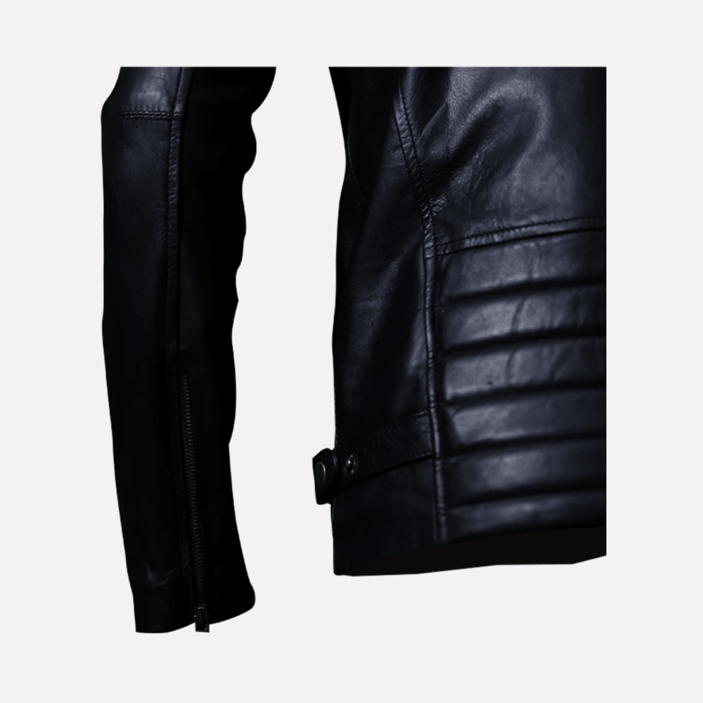 Genuine Black Mens Biker Jacket