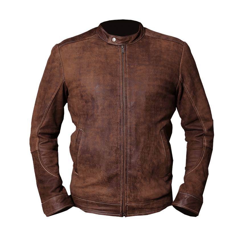 Premium Light Brown Leather Jacket Mens | H&B US
