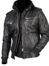Dynamic20Black20Leather20Hooded20Bomber20Jacket20With20Multiple20Pockets20Mens20front20open.png