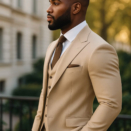 Hawk-Bull-Belgravia-Three-Piece-Beige-Wool-Blend-Suit-Side 1