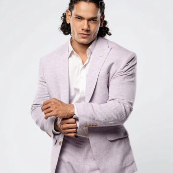 Cavendish Two Piece Lavender Pure Linen Suit