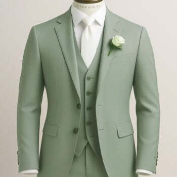 Everett Green Three Piece Wool Blend Summer Wedding Suit