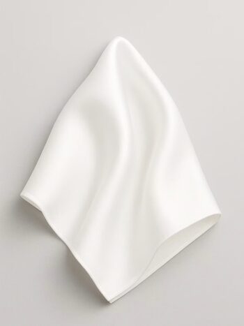 Classic White Pocket Square